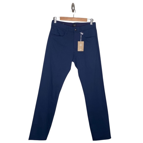 ✨NWT J. Crew 770 Straight Fit Five Pocket Tech Pants Blue Men's Size 28x32 - Picture 2 of 8